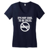 it's not cool to be cruel no bullies Women's V-Neck T-Shirt