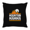 mountain mamma Throw Pillow