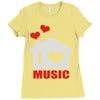 new i love house Ladies Fitted T-Shirt