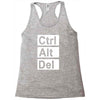 control alt delete Racerback Tank