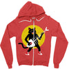 rock cat Zipper Hoodie