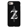 the legend of zelda - breath of the wild white logo iPhone 8