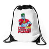 planeteer call Drawstring Bags