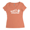 drummer evolution Women's Triblend Scoop T-shirt