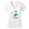 breaking bricks Women's V-Neck T-Shirt