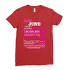 quens are born in june Ladies Fitted T-Shirt