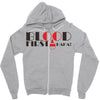 blood first Zipper Hoodie