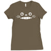 smiling face Ladies Fitted T-Shirt