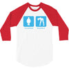 your girlfriend my girlfriend mens funny t shirt 3/4 Sleeve Shirt