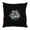 angry bulldog Throw Pillow