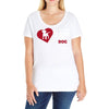 love and a dog life Ladies Curvy T-Shirt
