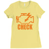 check engine Ladies Fitted T-Shirt