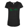 ugly santa ho ho hoo! Maternity Scoop Neck T-shirt
