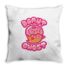 donut ghost Throw Pillow