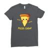 pizza chew! Ladies Fitted T-Shirt