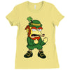happy saint patrick day simpson 2 Ladies Fitted T-Shirt