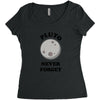 pluto never forget Women's Triblend Scoop T-shirt