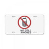 no cell phones License Plate