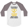 I'm Raising A Child With Childhood Cancer What's Your Super Power 3/4 Sleeve Shirt