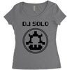 dj solo pixel Women's Triblend Scoop T-shirt