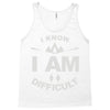 i know i am difficult ski mountain Tank Top