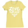 love is a four legged word Ladies Fitted T-Shirt
