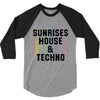 Sunrises House &amp; Techno 3/4 Sleeve Shirt
