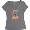 never surrender Women's Triblend Scoop T-shirt