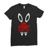 happy easter some bunny loves me Ladies Fitted T-Shirt