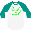 scary pumpkin halloween 3/4 Sleeve Shirt