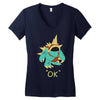 ok (2) Women's V-Neck T-Shirt