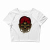 american football skull Crop Top
