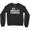 fuck breast cancer Crewneck Sweatshirt
