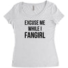 excuse me while i fangirl Women's Triblend Scoop T-shirt