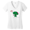 zombie cartoon Women's V-Neck T-Shirt