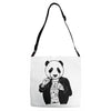 gangster panda Adjustable Strap Totes