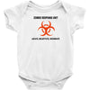 zombie response unit t shirt funny dead brains s 3xl Baby Onesie