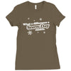 what a difference a snow day makes Ladies Fitted T-Shirt