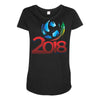 world cup 2018 Maternity Scoop Neck T-shirt