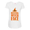 resting witch face Maternity Scoop Neck T-shirt
