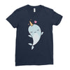 cute kawaii narwhals are cute Ladies Fitted T-Shirt