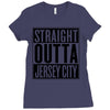 straight outta jersey city Ladies Fitted T-Shirt