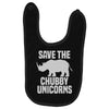 save the chubby unicorns (2) Baby Bibs