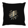 torn rib cage Throw Pillow