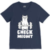 gym cat workout V-Neck Tee