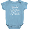 she's country from her cowboy boots Baby Onesie