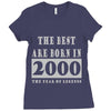 legends are born in 2000 hoodie 6 Ladies Fitted T-Shirt