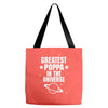 Greatest Poppa In The Universe Tote Bags