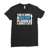 this is what an awesome plumber looks like Ladies Fitted T-Shirt