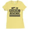redundancy Ladies Fitted T-Shirt